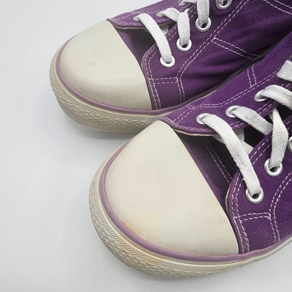 Ocean Pacific OP Starlett Purple Canvas Wedge Sneakers Women's 10 Casual Shoes - Picture 8 of 10